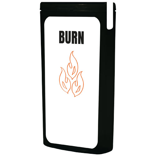 Mini kit promotionnel en cas de brûlures Noir translucide